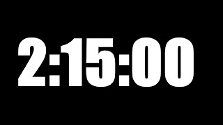 2 HOUR 15 MINUTE TIMER • 135 MINUTE COUNTDOWN TIMER ⏰ LOUD ALARM ⏰