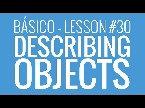 Básico #30: Describing Objects - Inglês de Bolso