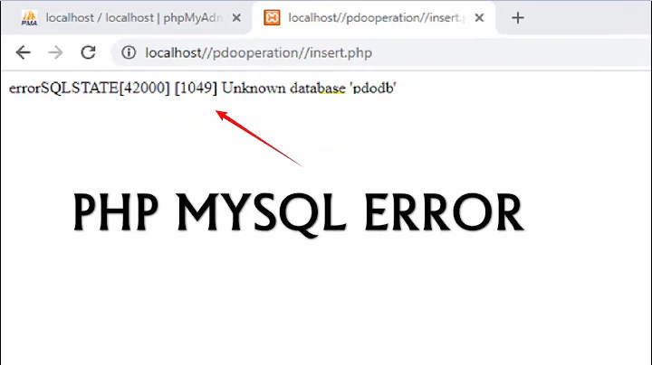 XMPP Error  | SQLSTATE42000 1049 Unknown databases