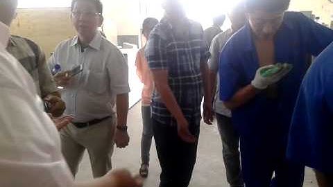 artificial rice making machinery (Indonesia customers visiting our company)