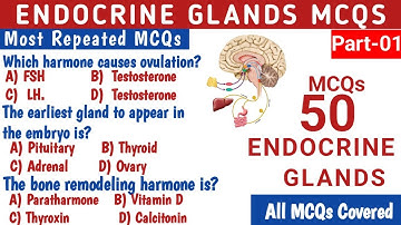 Endocrine system MCQs | Bsc and staff nurse exam preparation MCQs 