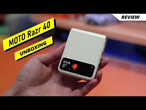 Moto Razr 40 Vanilla Cream Unboxing & First Look - The Ultimate FLIP Phone🔥🔥🔥