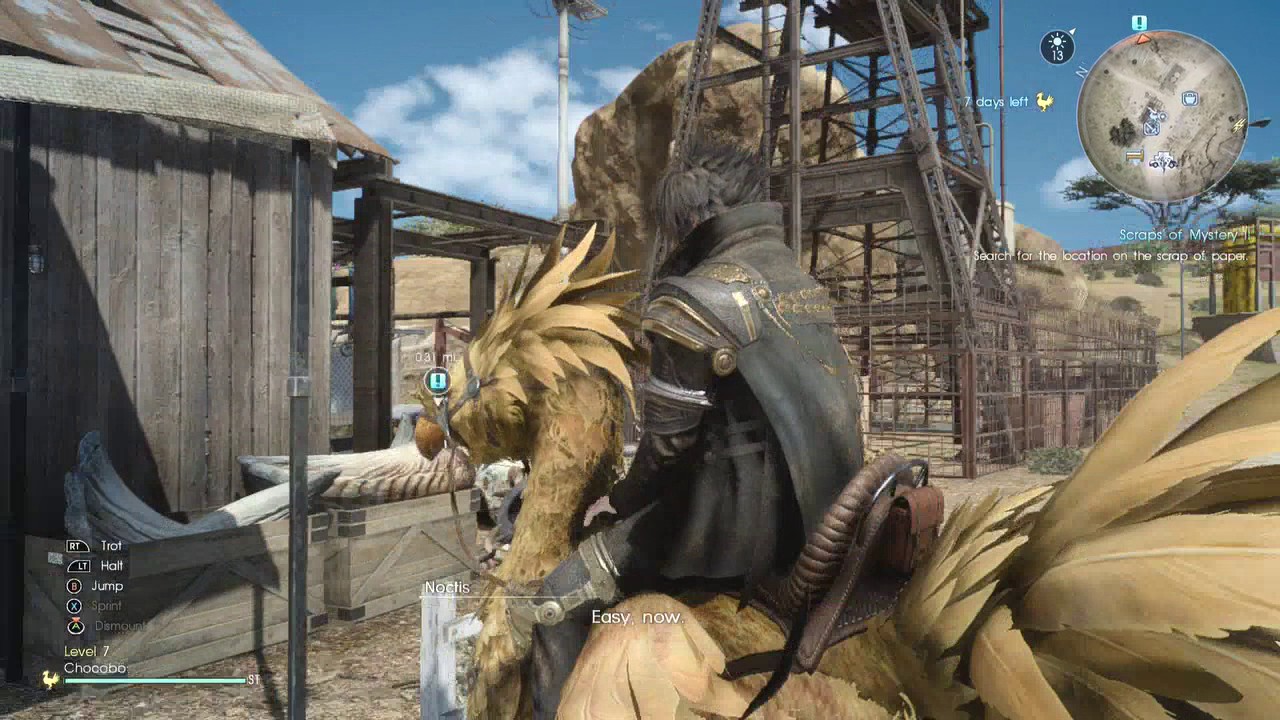 FFXV Scraps Of Mystery Quest 2 Sylvester's Map Piece B