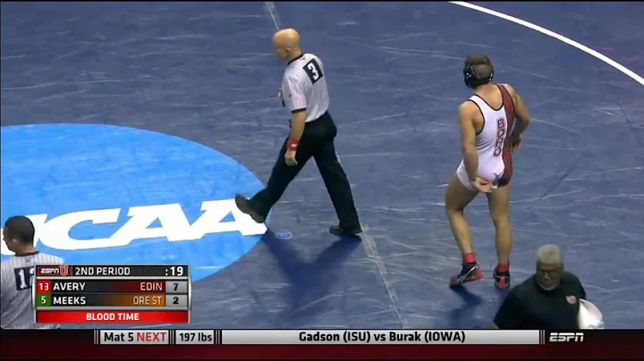 2015 NCAA Quarter Finals 184 lbs: Vic Avery (Boro)...