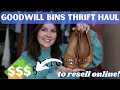 EPIC Goodwill Bins Haul to Resell Online for PROFIT! I found Tory Burch, Madewell, Athleta +more!