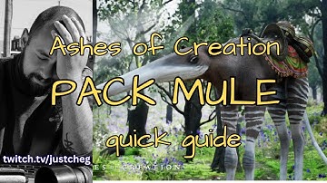 Ashes of Creation - Pack Mule - Daystrider Crate Mule