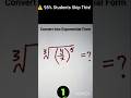 👉 Can You Convert This to Exponential Form? 🤔 | Class 9 Maths #shorts