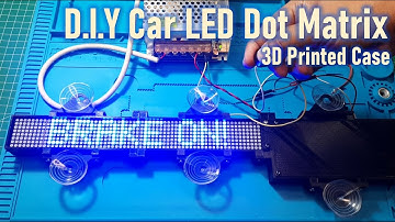 DIY Car Rear Window LED Dot Matrix Display with ESP32 & Bluetooth Control