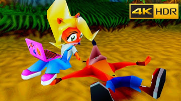 Crash Bandicoot 2: Cortex Strikes Back in 4K HDR - Gameplay - The adventure in high definition