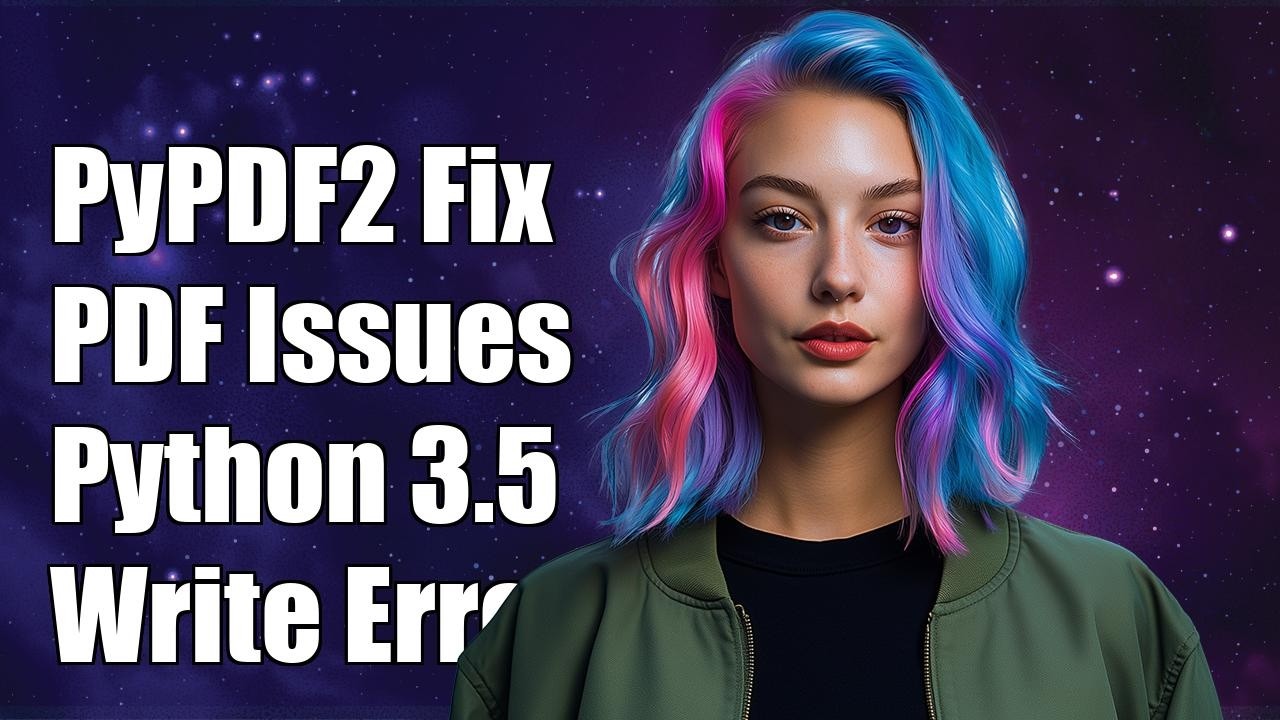 PyPDF2 write doesn't work on some PDF files (Python 3.5.1) - YouTube