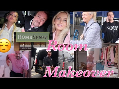 ROOM MAKEOVER 1!😅💘~ Clearing Out, Building Furniture, Ikea Fun & More!🥳