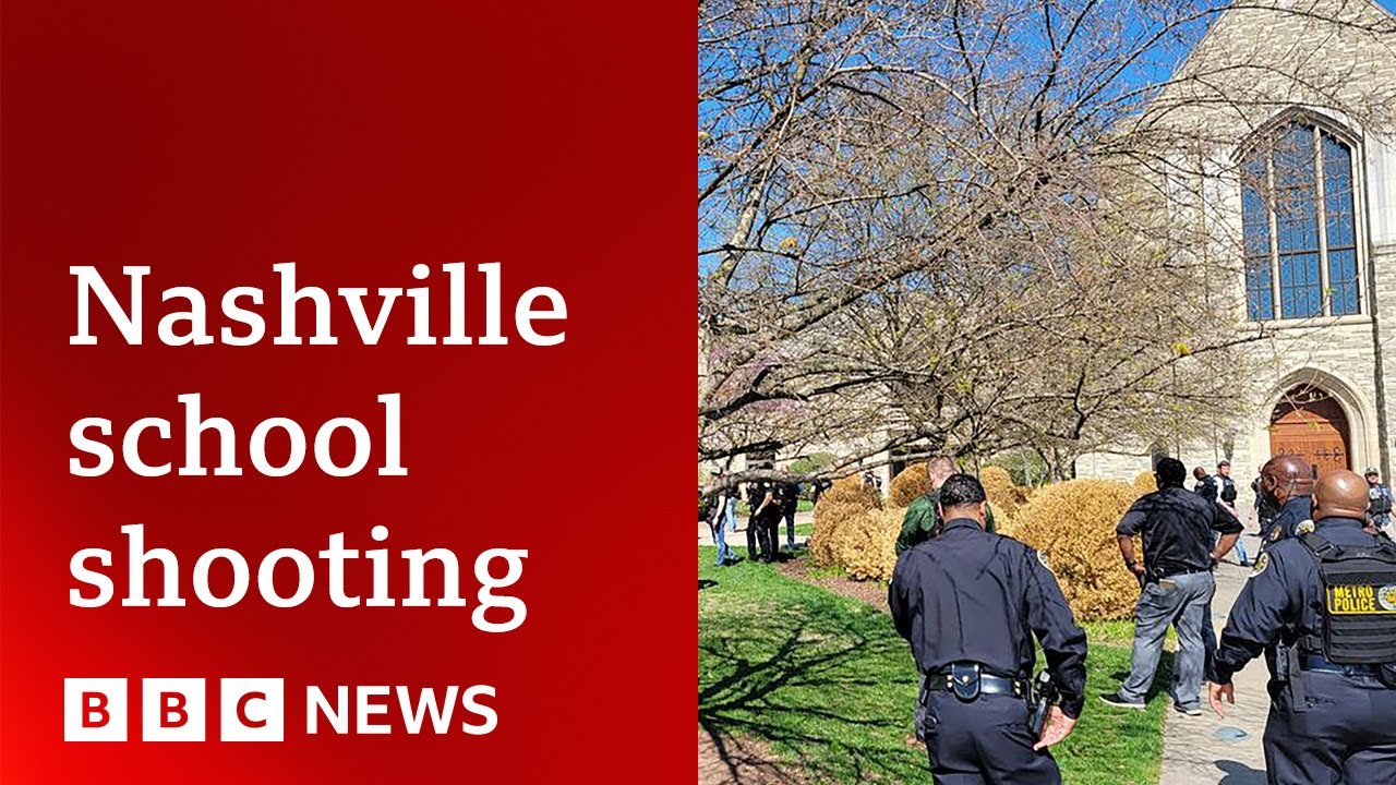 ⁣Six killed by female shooter at Tennessee school - BBC News