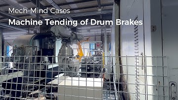 General-Purpose "Eye + Brain" for Robots: Machine Tending of Drum Brakes