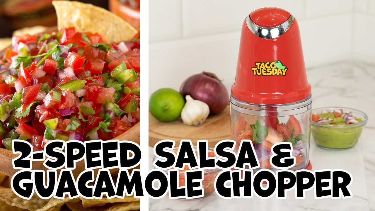 Taco Tuesday 2-Speed Salsa & Guacamole Chopper, 2 Cup Capacity — Nostalgia  Products