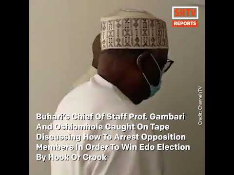 Edo Election: Gambari And Oshiomhole Caught On Tape Discussing How To Arrest Opposition Members