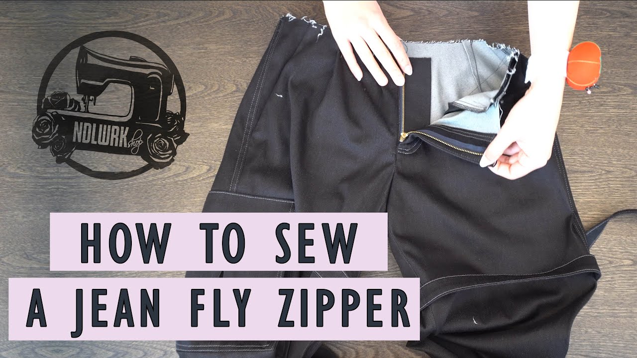 NDLWRKshop : How to Sew a Jean Zipper!