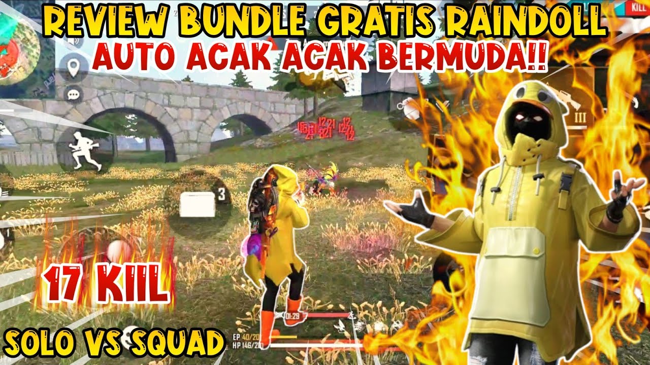 SOLO VS SQUAD PAKE BUNDLE GRATIS RAINDOLL AUTO ACAK ACAK MAP BERMUDA ...