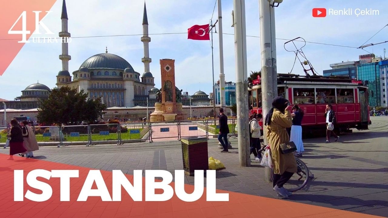 4K İstanbul İstiklal Street Walking Tour | Türkiye 2025