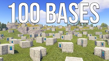 I Built 100 Bases and Became Theoretically Unraidable - Solo Rust