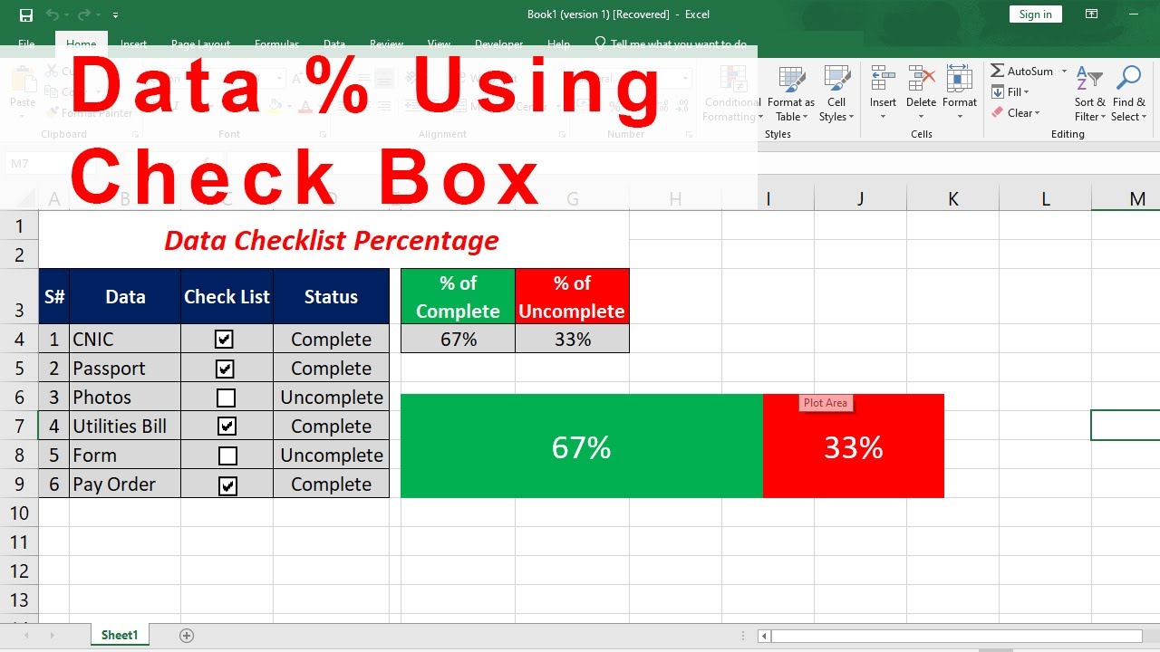 Task Percent Complete How to Calculate Percentage in Excel I Calculating the percentage of ...