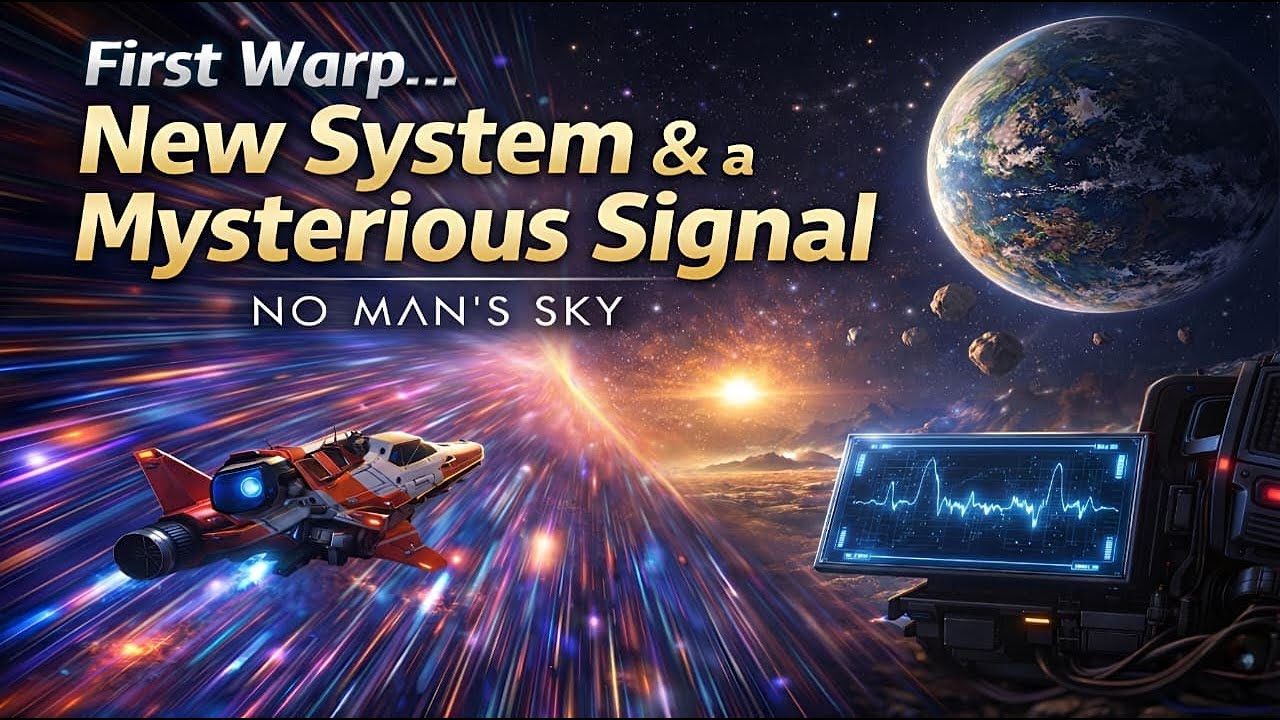 First Warp, New System & a Mysterious Signal | No Man’s Sky 