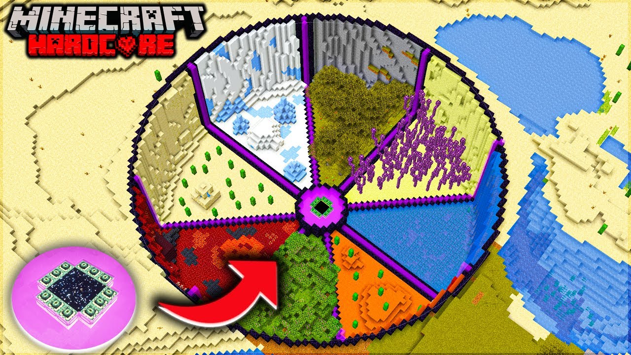 I TRANSFORMED The END PORTAL in Minecraft Hardcore - YouTube