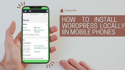 how to install WordPress in localhost on Android| WordPress localhost on Android