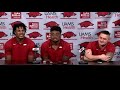 Arkansas players discuss thrilling 31-28 win over Mississippi State
