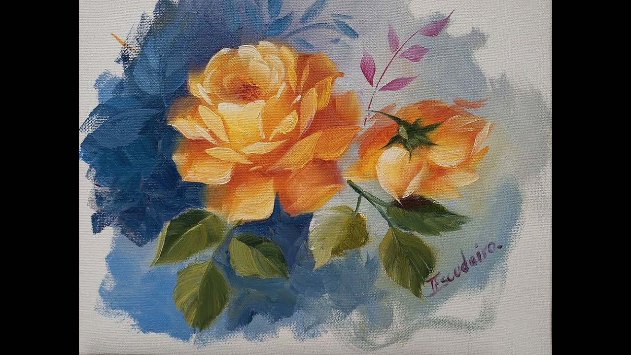 Como pintar rosas amarelas 10-04-2021