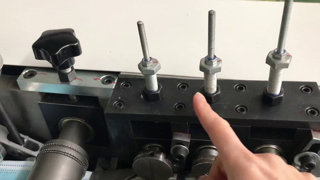 Nose strip loading guidance 2 of face mask making machine YouTube