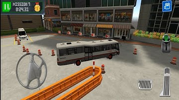Bus Station Learn To Drive Android Gameplay - Coach Bus Driving In Parking Lot