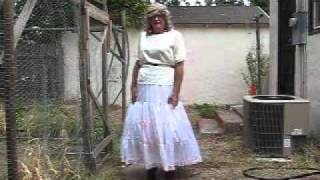 Tammy in a Satin Petticoat Skirt