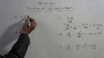 Trick 571 - Divide Decimals Mentally - Part 1