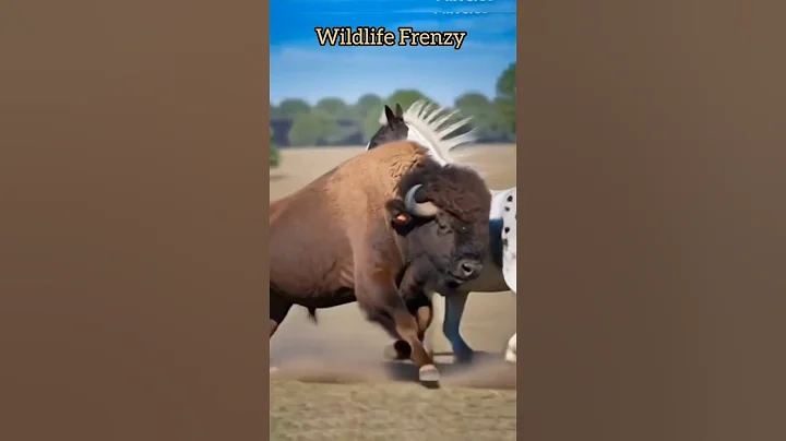 Bull Vs Horse Fight #animals #usa #animallife #wildlife #shorts #horse #usa