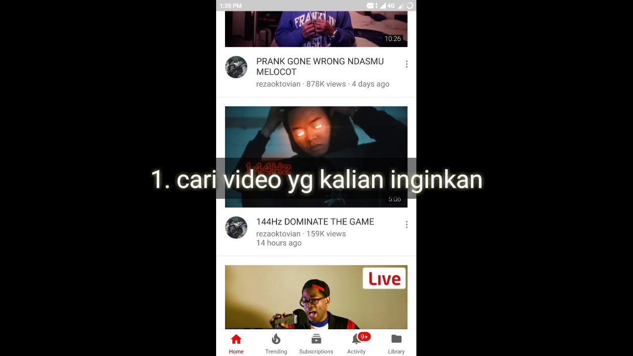 Cara download video dari youtube 