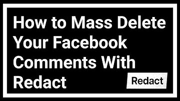 How to Mass Delete Facebook Comments - Redact Software Video Walkthrough [2024]