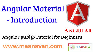 Angular Material - Introduction in Tamil | #11 Angular Tamil Tutorial for Beginners