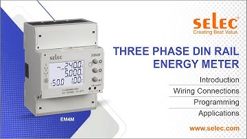 Selec EM4M Multifunction Energy Meter: Wiring, Programming, Applications