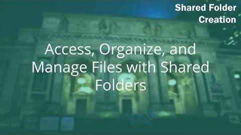QNP 124 - Create a Shared Folder on a QNAP NAS
