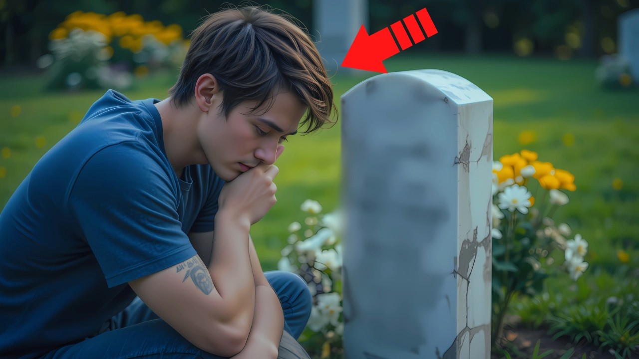 Outline Video Son Refuses to Leave His Mother's Grave...What They Found Inside Left Everyone Paralyzed!