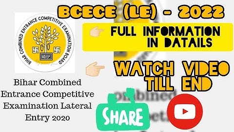 BCECE [LE] - 2022 ||How to apply, watch the video till end #bcece #bcece2022 #bceceleexam #bcece_le