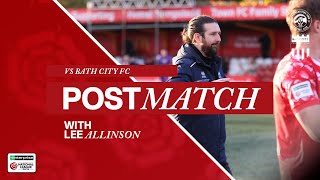 Post Match Reaction Lee Allinson Hemel Hempstead Town 1 - 0 Bath City