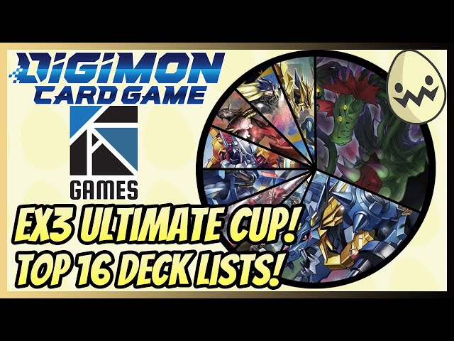 Digimon Card Game: TAK EX3 Ultimate Cup! Top 16 Deck Lists! - YouTube Digimon Card Game: TAK EX3 Ultimate Cup! Top 16 Deck Lists! - YouTube