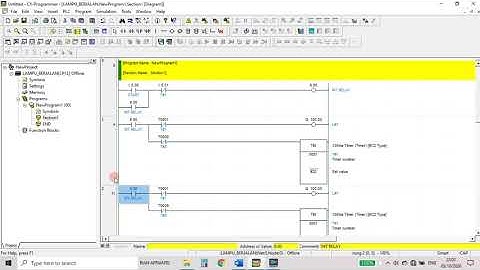 Simulasi Penyalaan Lampu Berjalan Dengan CX Programmer & CX Designer