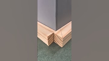 Quick steps to form the corners of the wood precisely #woodworking #tricks #ideas #tipsandtricks