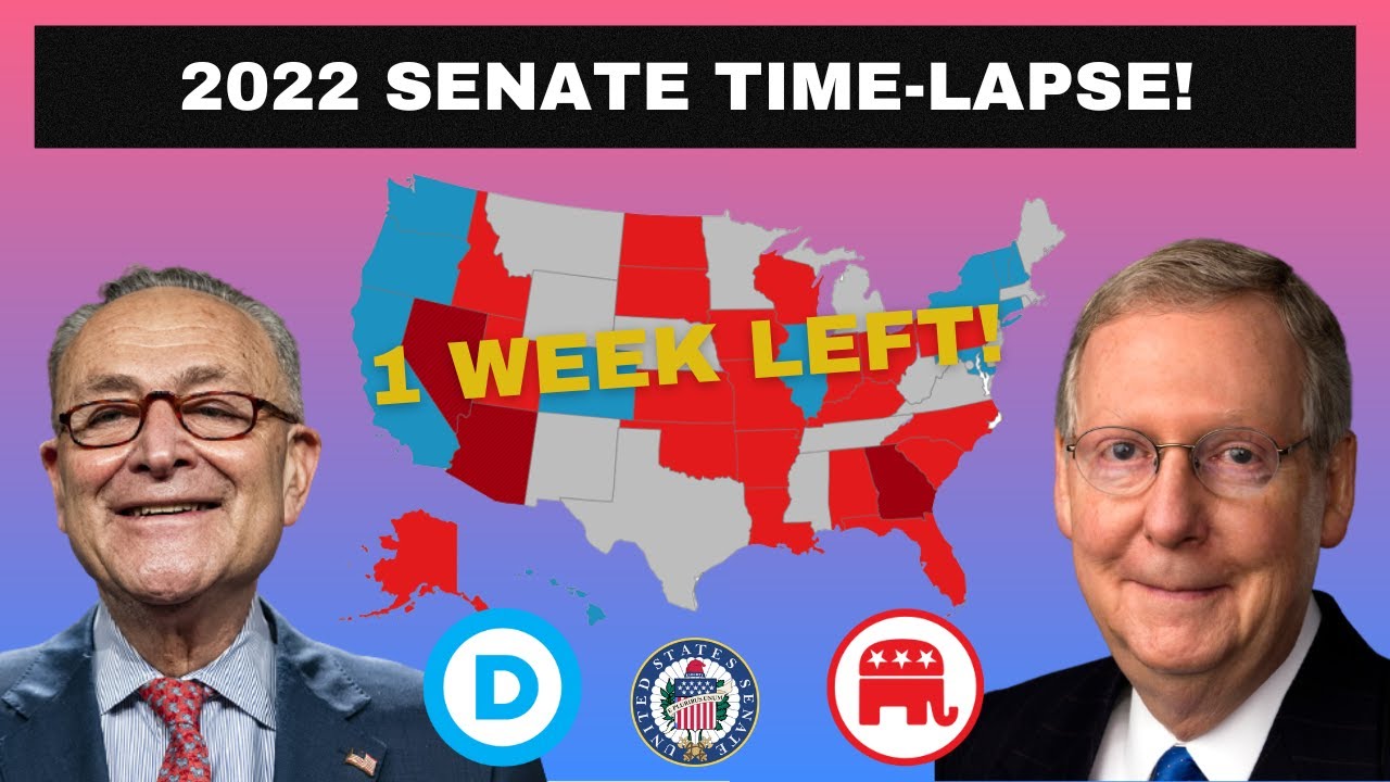 2022 U.S. Senate Election Prediction | Associated Press Election Time-lapse