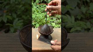 How To Make Handmade Agarbatti Stand With Coconut Shell