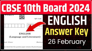 Cbse Board 10th English Paper Solution 2024 | Class 10 Cbse Board Exam 2024 English Paper Answer Key screenshot 5