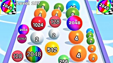 Ball Run 2048 - All Levels Gameplay Android, iOS ( Levels 181- 190)