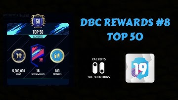 DBC REWARDS #8- TOP 50 REWARDS!!- I PACKED ZIDANE!!- FUT 19 Pacybits Pack Opener & Draft